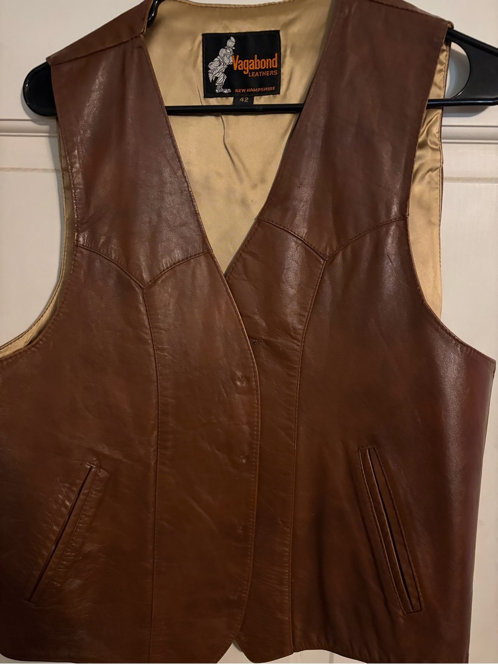 Vagabond Leather Brown Leather Vest